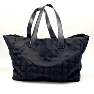 Chanel Black Nylon Travel Line Tote